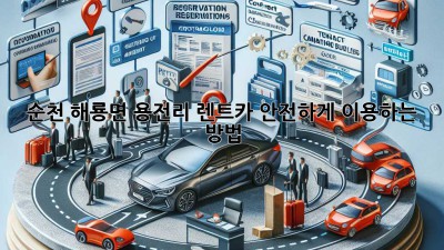 순천 해룡면 용전리 렌트카, 안전하게 이용하는 방법!